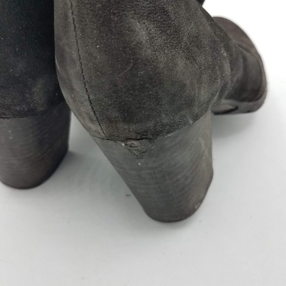 Clarks Womens 7.5 Mission Zelle Side Zip Ankle Boots Heel Booties Black 64521 - Picture 6 of 10